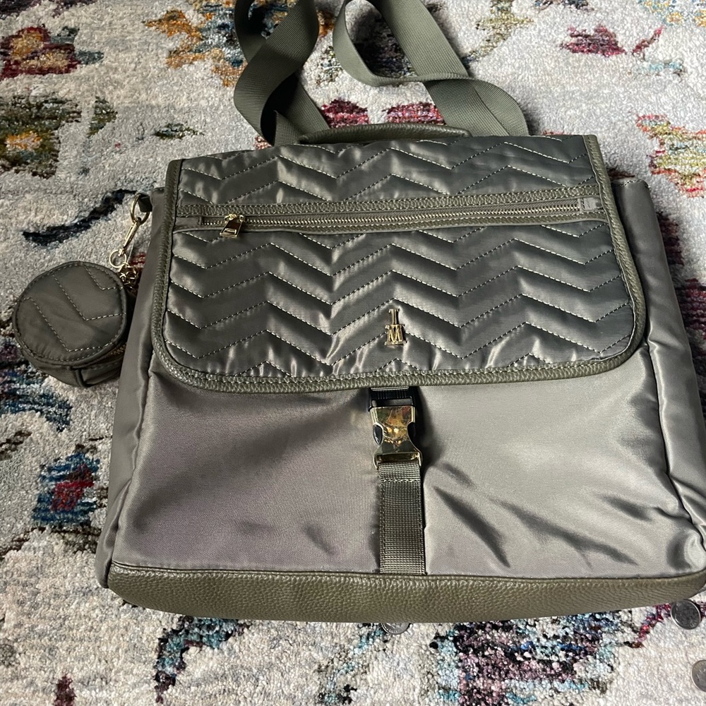Isaac Mizrahi green diaper bag